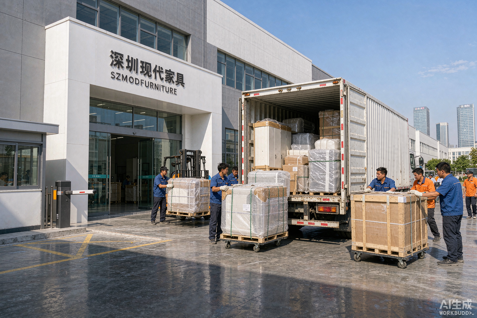 芝诺家具深圳工厂外景实拍