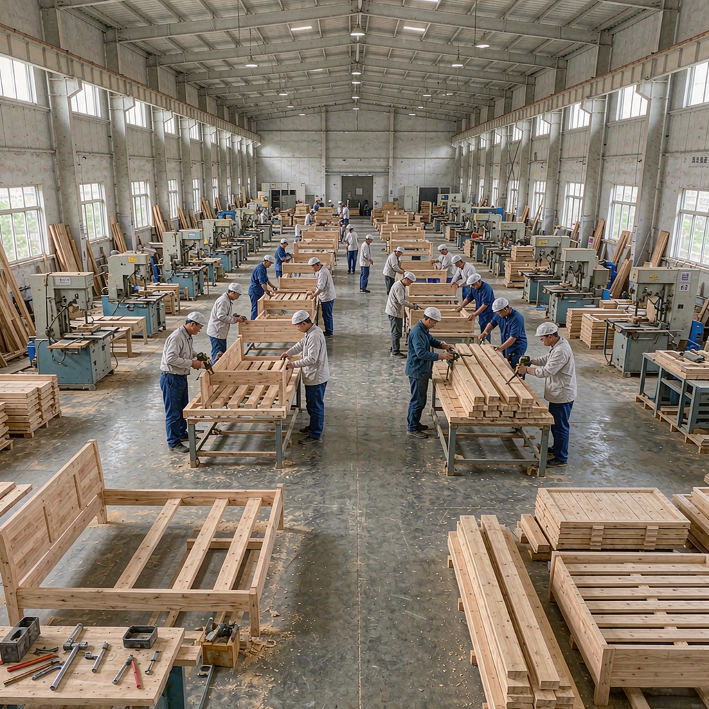 家具源头工厂生产车间全景实拍