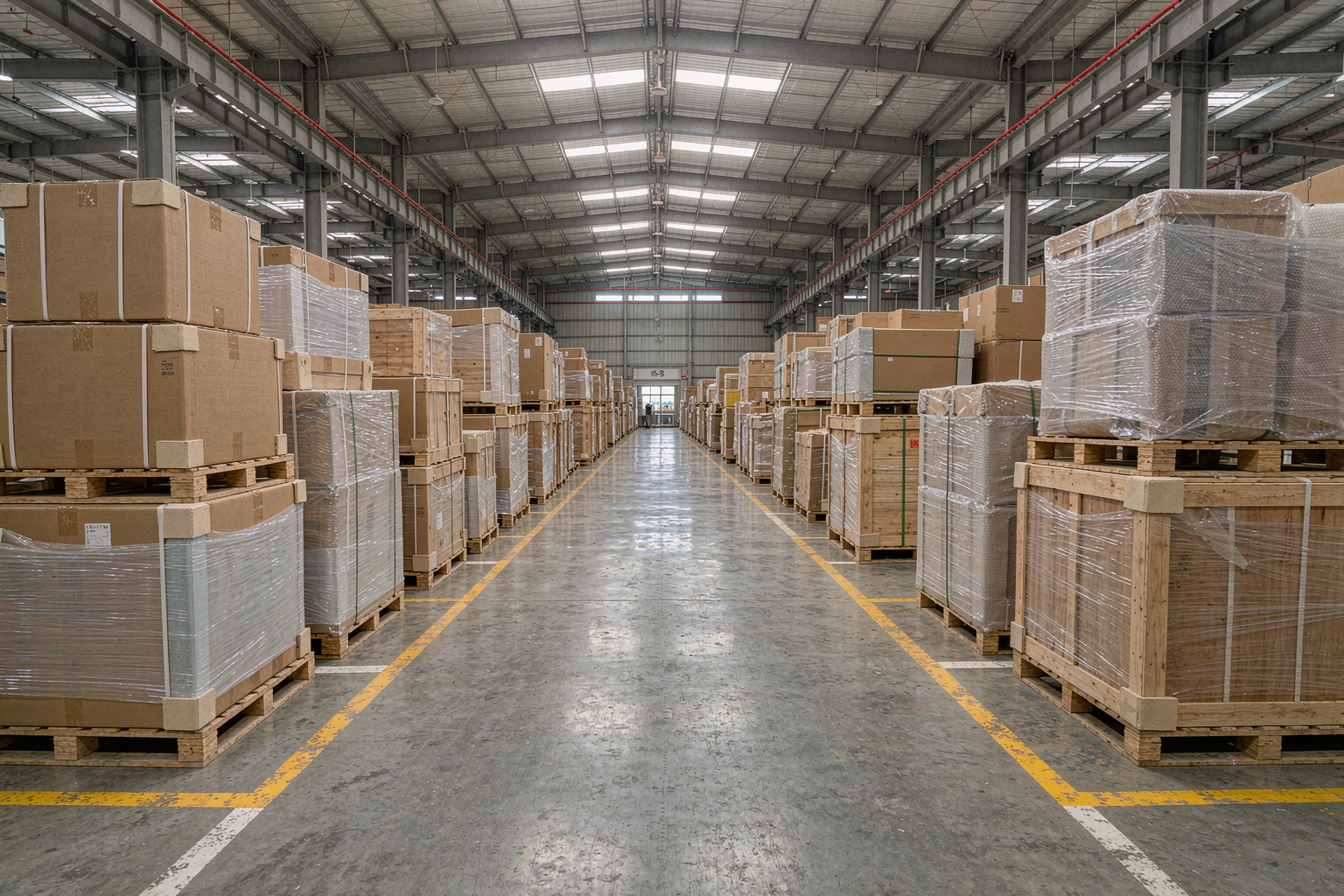 家具成品仓库通风道码放